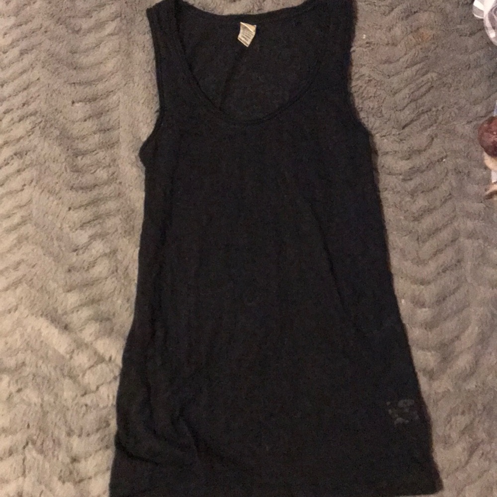 Black tank top